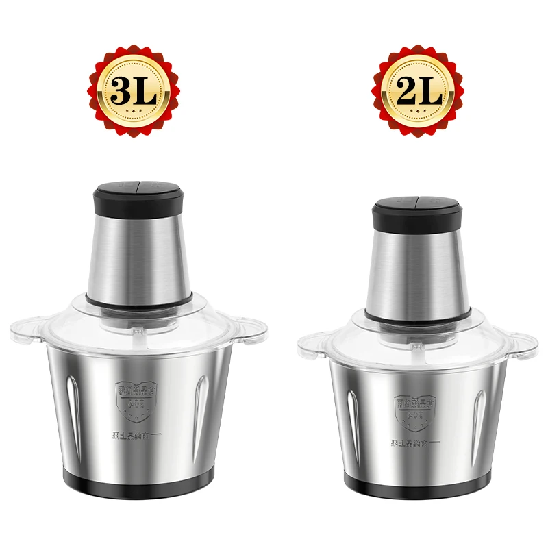 Multi-function Hotsale Home Kitchen Food Processor Mixer Household Meat Mincer Vegetable Chopper 3L Minielectric Meat Grinder