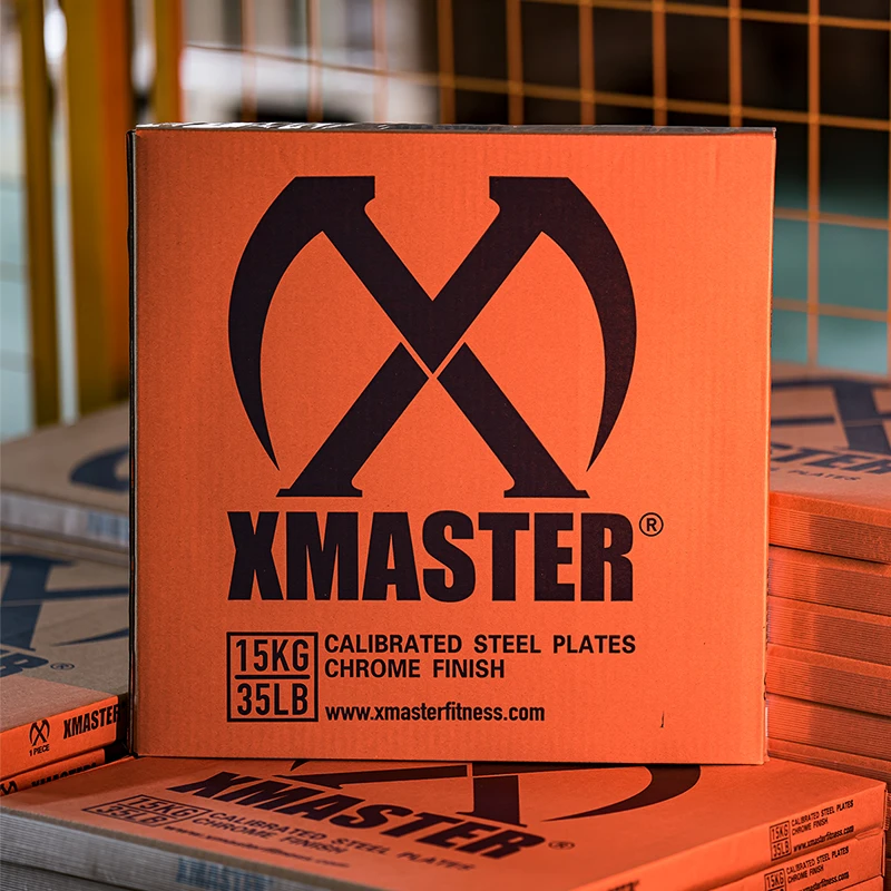 Xmaster Chrome Weight Plates Powerlifting Color Stripe Weight Plates