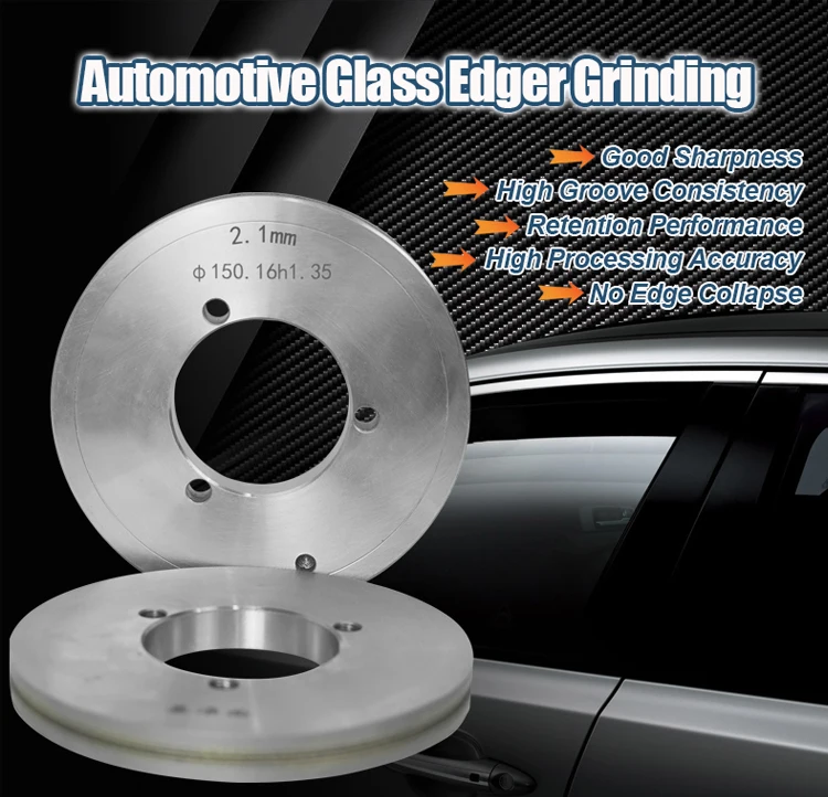 Factory Supply 150 Mm Abrasive Tool Car Glass Edger Diamond Grinding