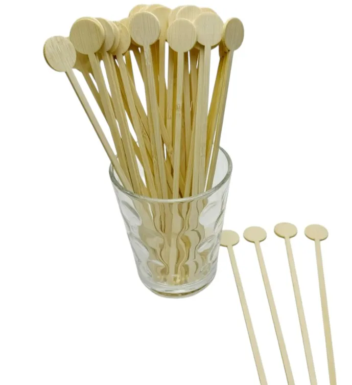 Натуральные бамбуковые палочки для кофе 7 09 мешалки горячего напитка сухое молоко 100 шт. в упаковке