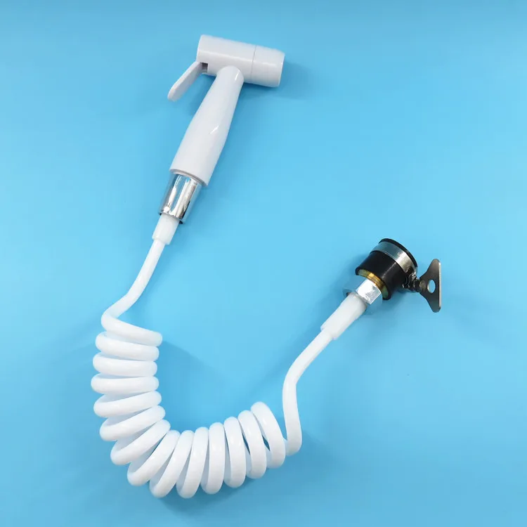 White Handheld Portable Bidet Toilet Sprayer Bidet Head Nozzle For Bathroom 