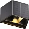 Black ABS Up Down Solar Wall Lamp
