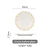 8 inch shallow plate-A4H5C3N30