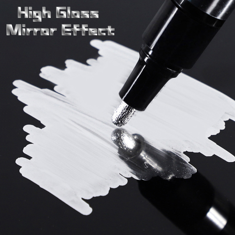 Dropshipping Effective Paint Mirror Chrome-plated Water-proof Uv-proof Silver Art Liquid Mirror Chrome Marker