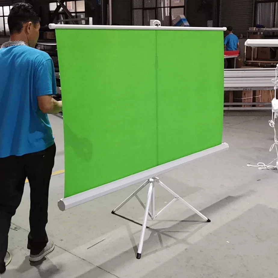 100inch Retractable Green Screen With Stand Wrinkle Free Chroma Key  Backdrop For Obs Studio Twitch Live Streaming Videos - Buy Green Screen,Tripod  Photo Background Green 200 X 180 Cm Pull Up Stand