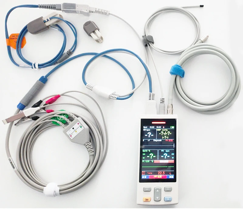 Veterinary Spo2 Sensor Types Animals Veterinary Pulse Oximeter with ECG SPO2 NIBP TEMP HR PR Multi ...
