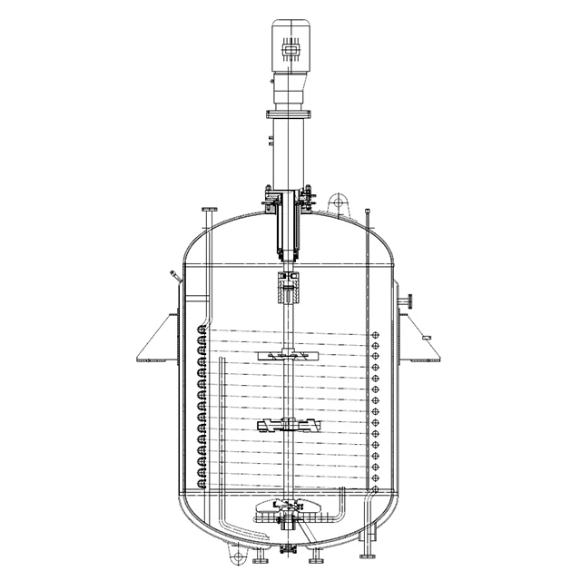 Saber Eac 18000l Hydrogenation Reactor Jacket S316 Clad Plate High ...