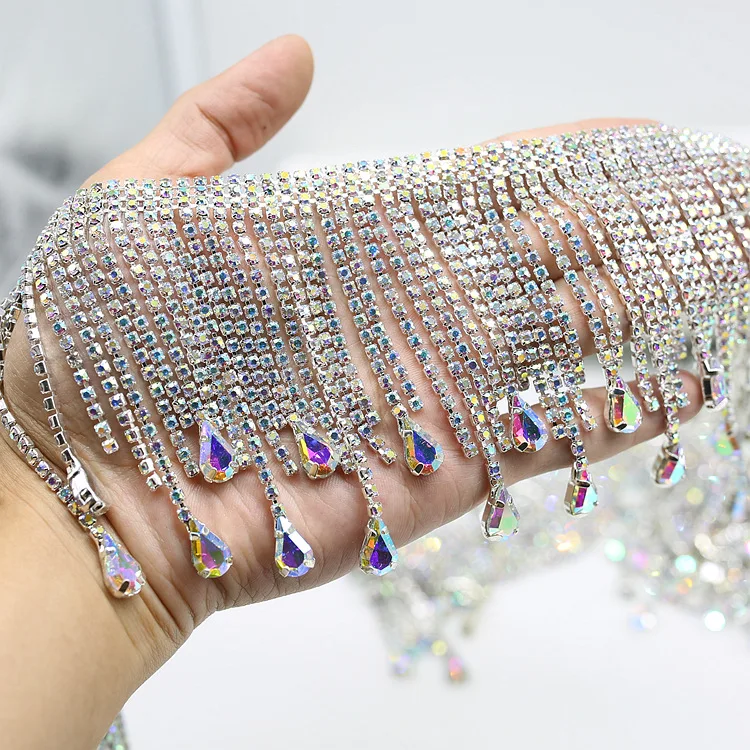 Rhinestone Fringe Chains - Elegant Decorative Solutions