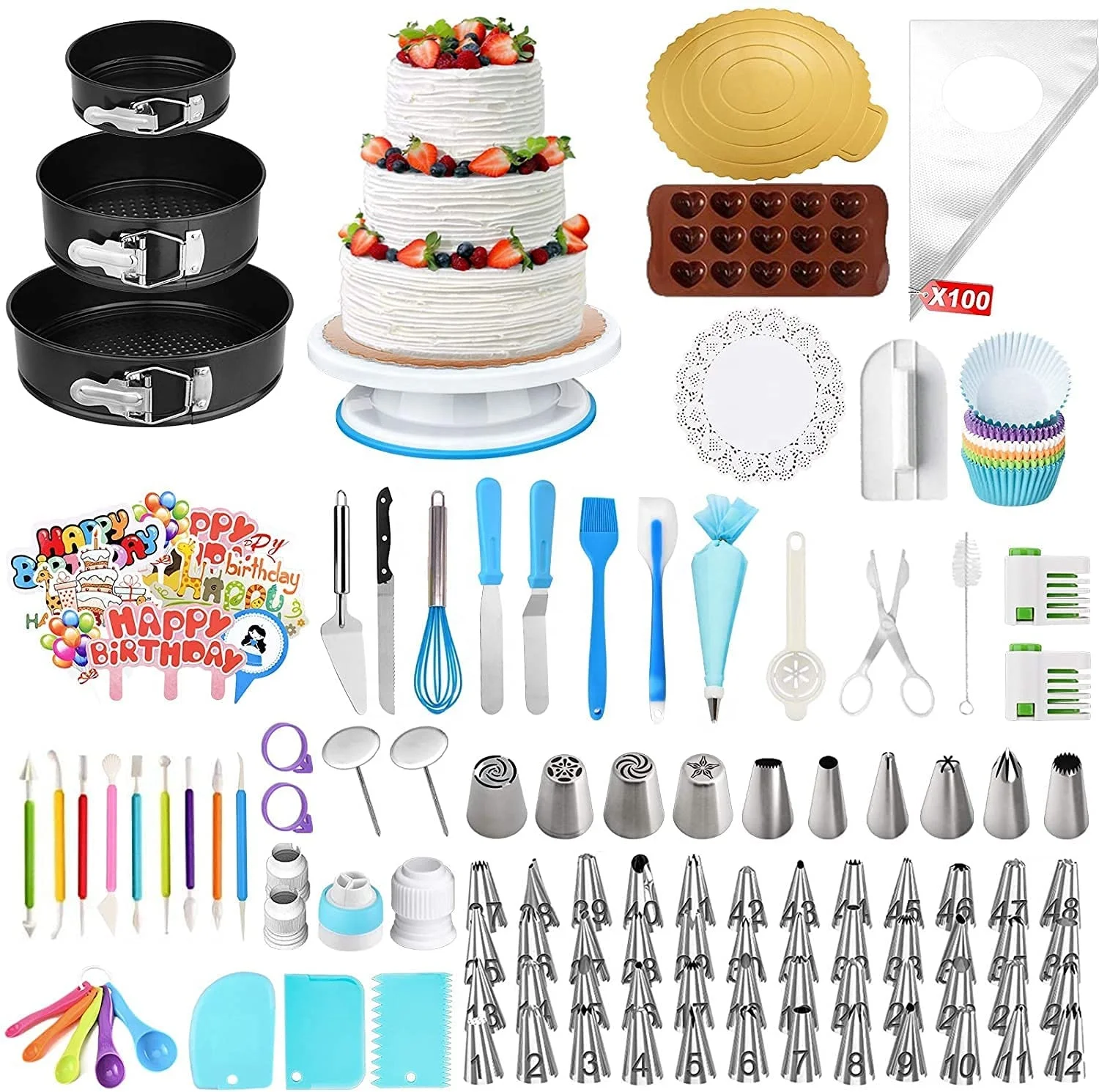 Cake Decorating Kit All You Need for Baking Success