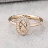 18K yellow gold lab diamond ring