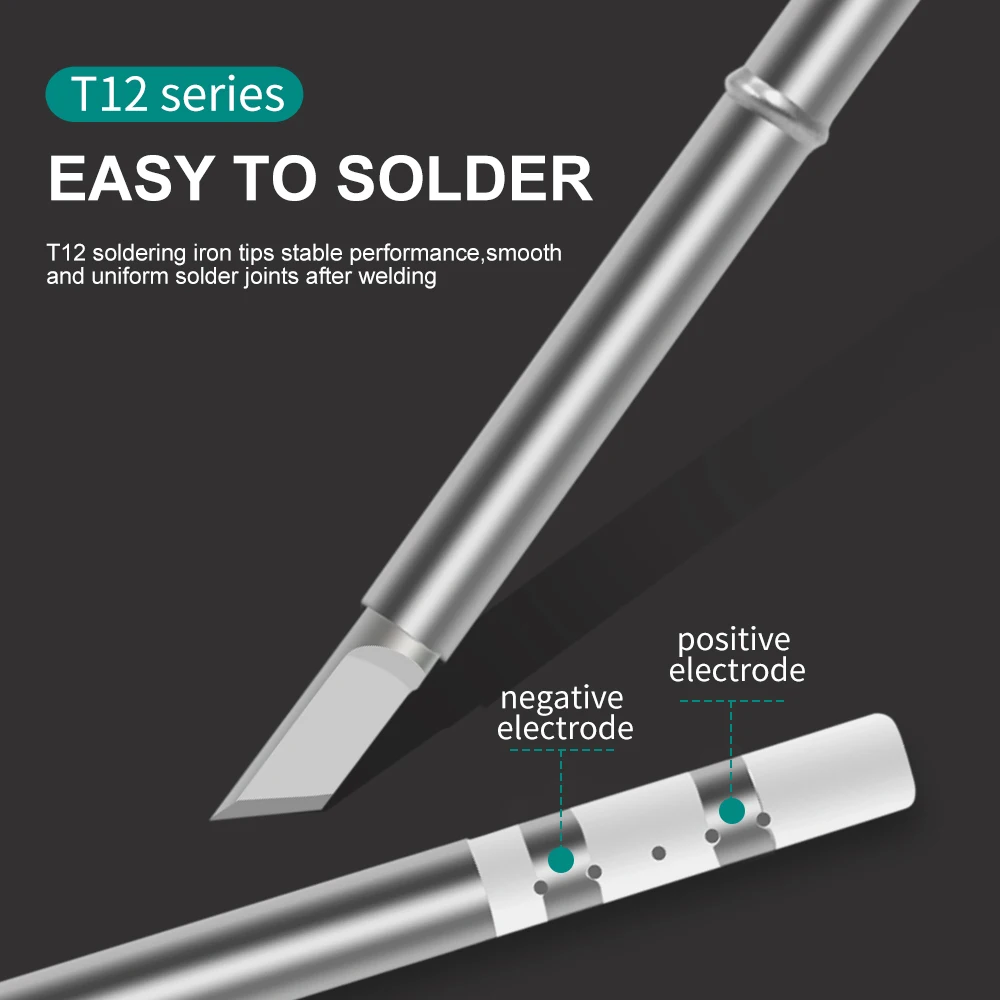 Stainless Steel Material Lead Free Environment-friendly High Anti-oxidation 14 Types T12 Series Solder Tips