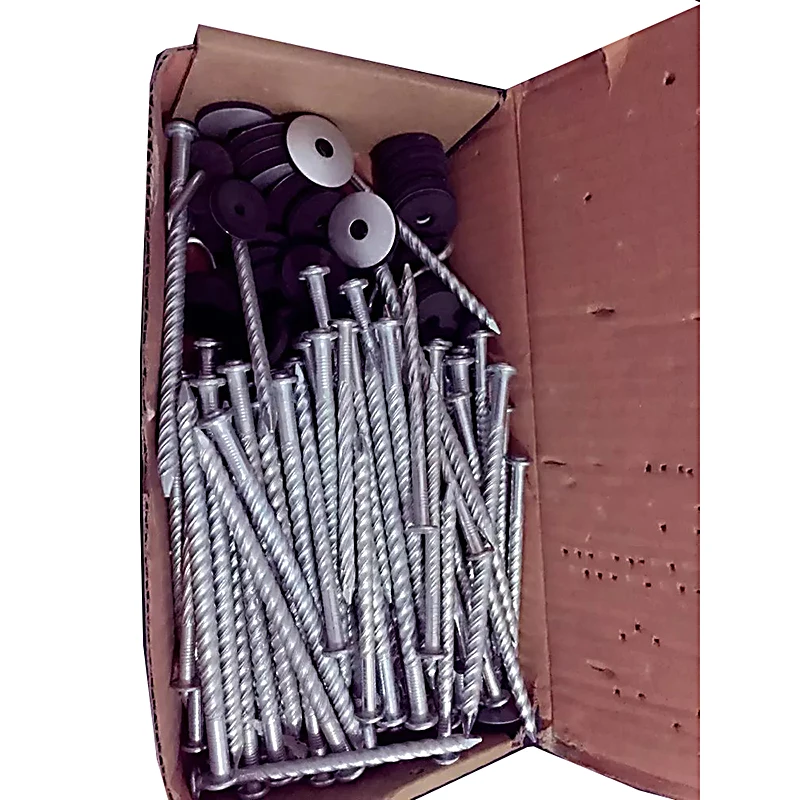 Ibr Roof Nails 90mm 120mm Galvanized Combined Roofing Screw With Washer
