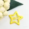 Colorful oil drop star clip 32cm-medium yellow