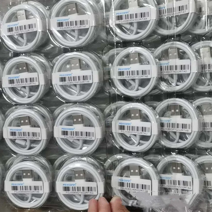 Лидер продаж кабель USB Foxconn из термопластичного эластомера 1 м с подсветкой для быстрой зарядки телефона передачи данных iPhone