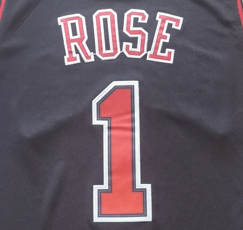 Source Derrick Rose #1 Black Best Quality Stitched Basketball Jersey on  m.