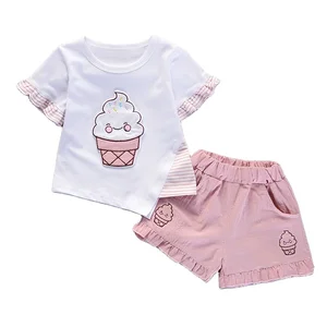 Most Popular Summer Fashion Good Quantity Printed Girls Children Clothes for Children