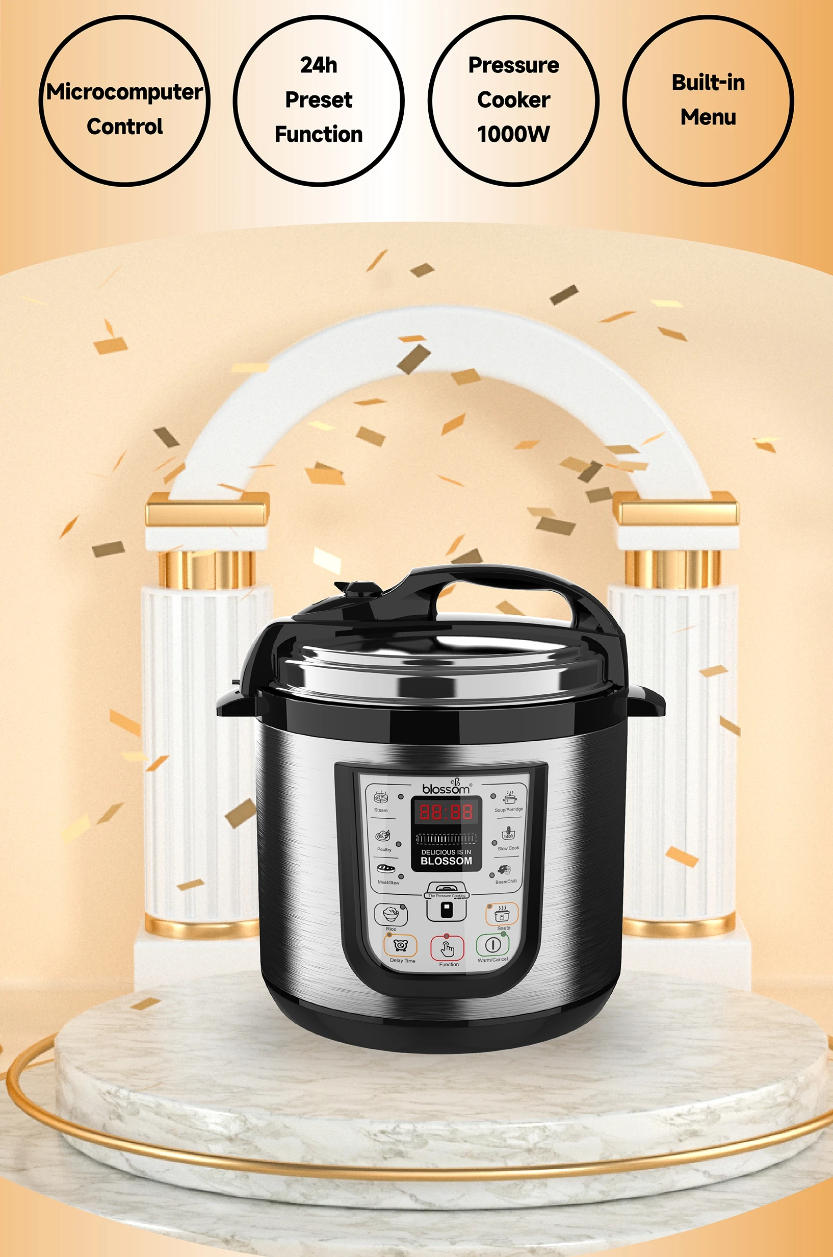 Multi Cooker Electric 110v 5l/6l/8l/10l/12l 80kpa Uncoated Intelligent ...