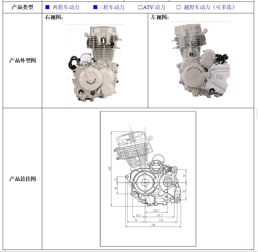 Высокое качество и хорошая цена zongshen 150cc engien для мотоцикла