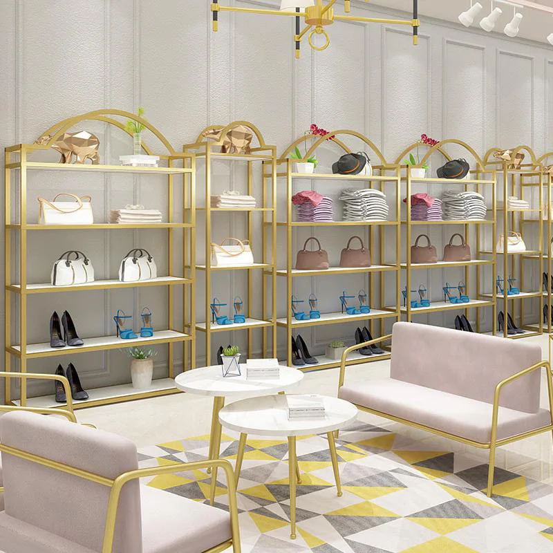 High Quality New Design Shoe Rack Display Stand Bag And Shoe Display Rack Stand For Shop Shoe