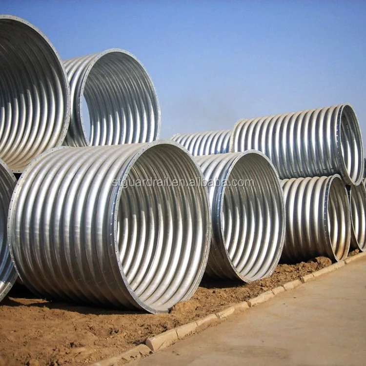Large Diameter Corrugated Pipe Culvert Pipe Assemble Galvanized Corrugated Metal Steel Pipe Arch Drainage Culvert