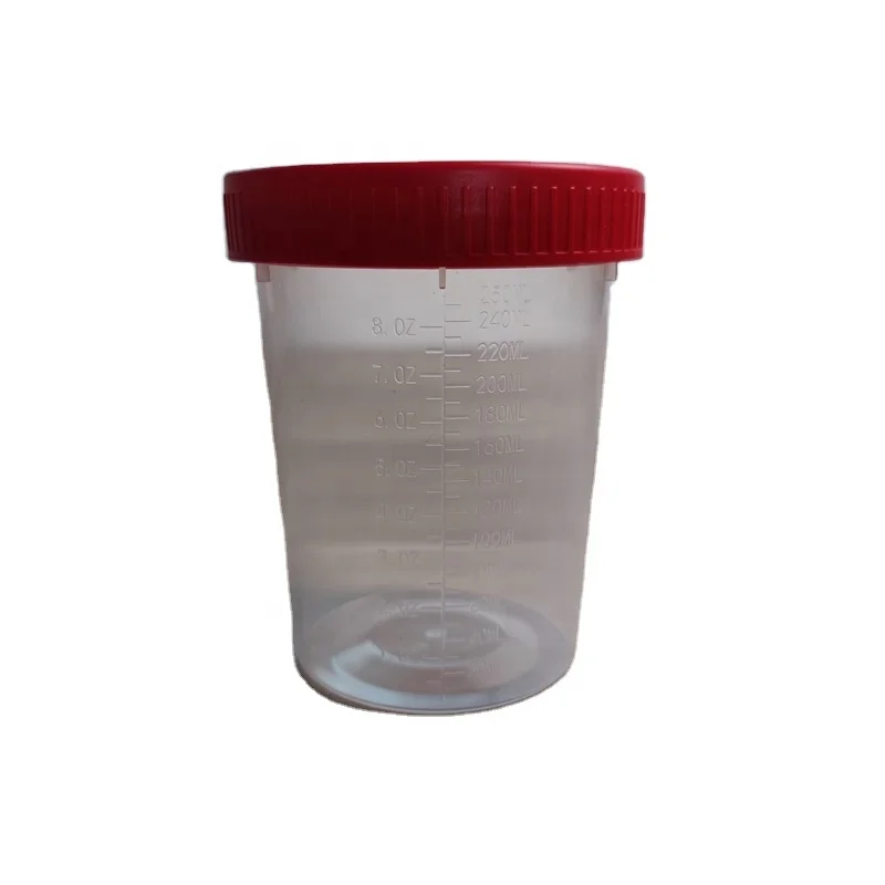 container urine sample cup 250ml hospital sterile test pots collection collector specimen bottles
