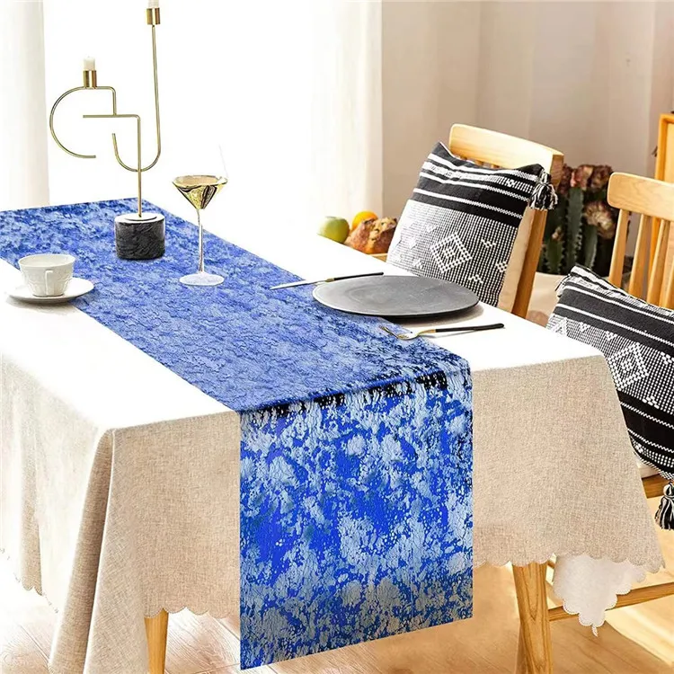 Wholesale Wedding Party Kitchen Glitter Polyester Mesh Fabric Glitter