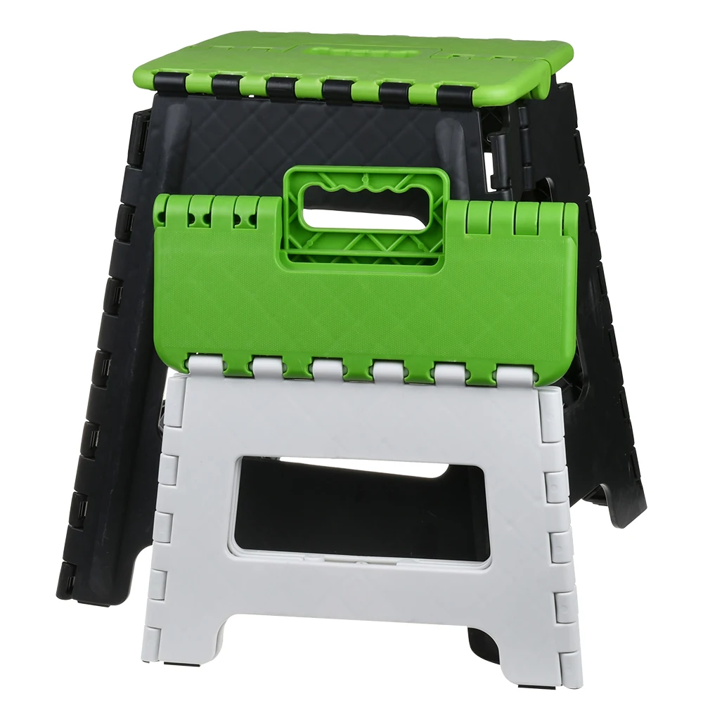 Aohea One Step Folding Portable Folding Stool Kitchen Step Stools Plastic Folding Step Stool Portable Small