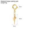 Golden conch pendant