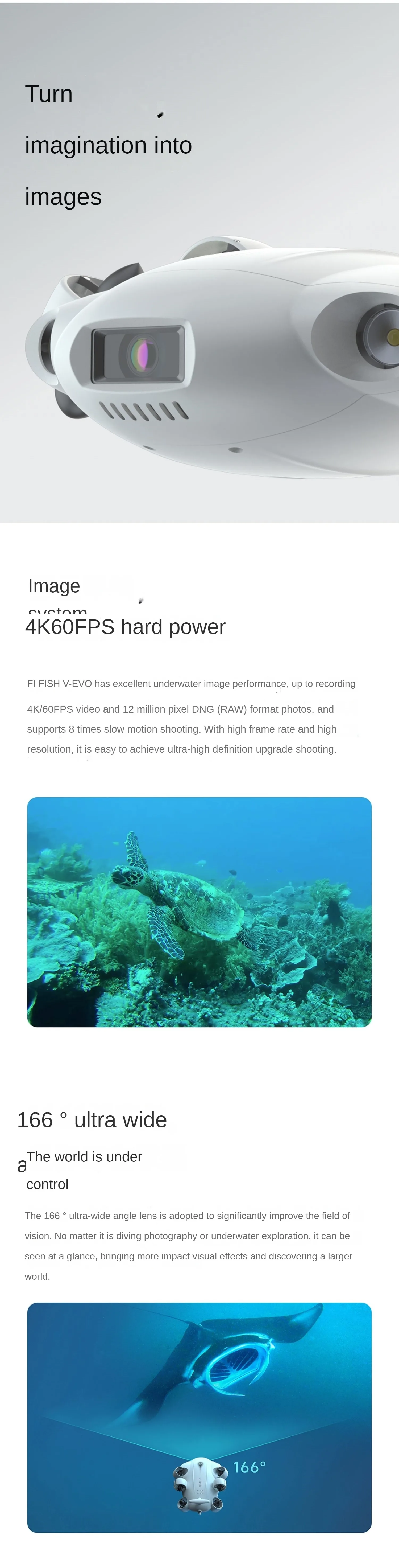 Fifish Vevo 4k60fps Underwater Drone Kit With Robotic Arm Rov Under