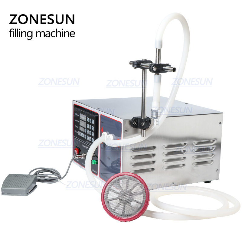 ZONESUN GZ-GFK17A полуавтоматическая машина для наполнения стирального масла для приготовления воды, сока, молока, жидкости