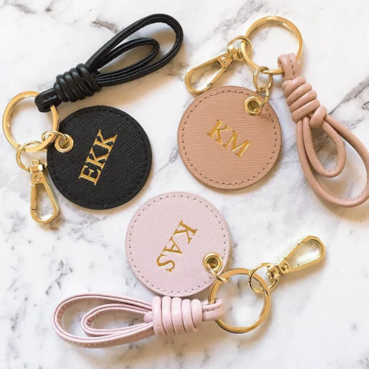 Quick Clip Leather Key Chain  Customizable Quick Clip Leather Key