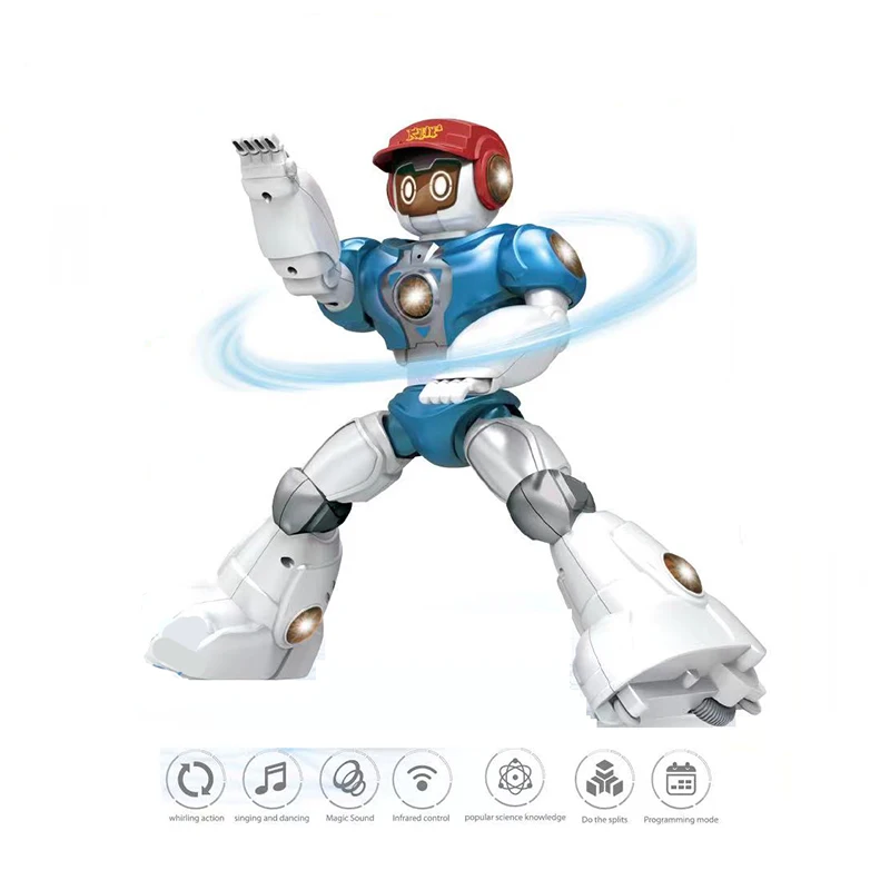 Dancing Hip Hop Remote Control Programmable Intelligent Smart Robots Rc Mini Cute Automaton for Kids Sound Movement Voice