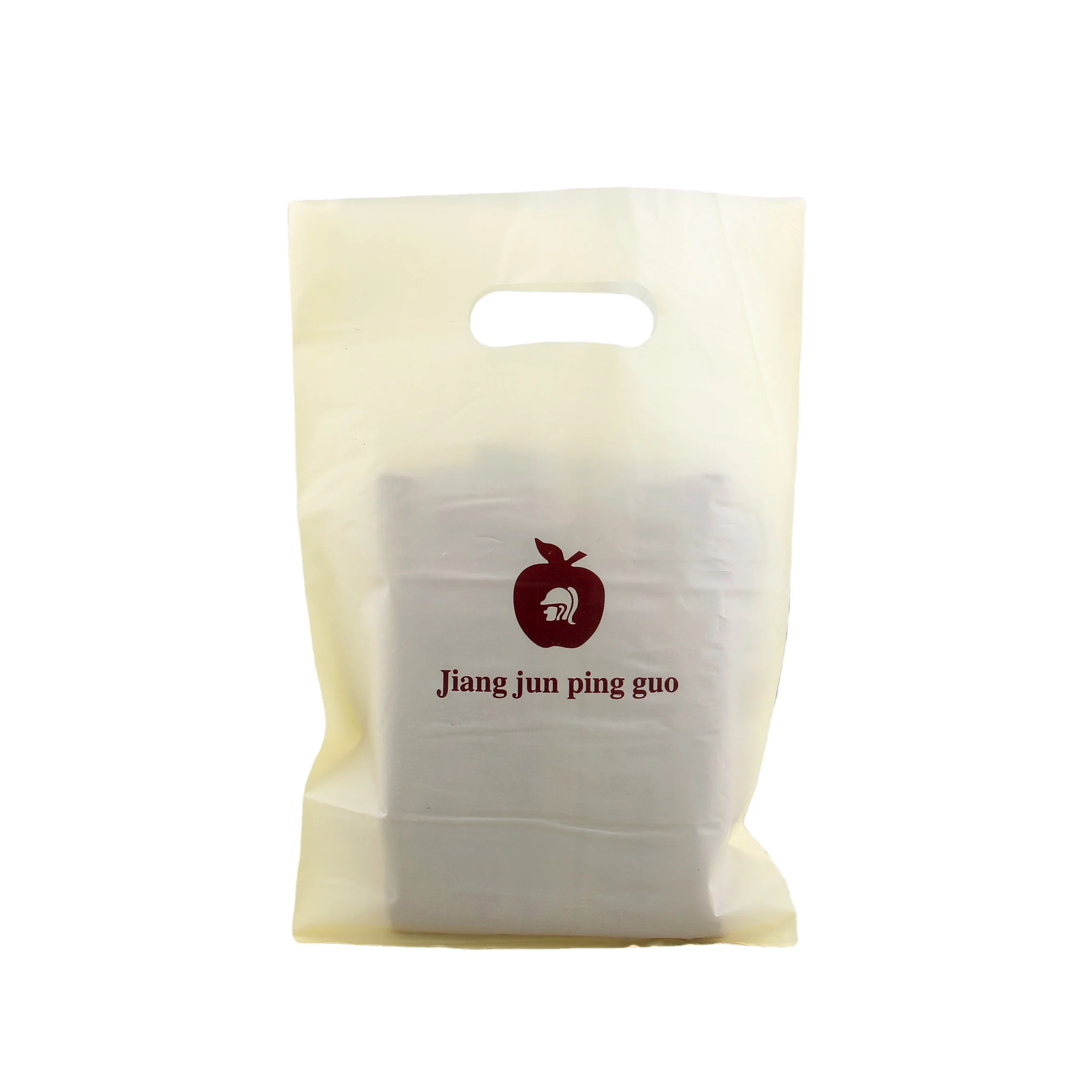 Custom Print Logo Luxury Plastic Handle Shopping Bags For Clothing Buy Pe Po Plastic Handle