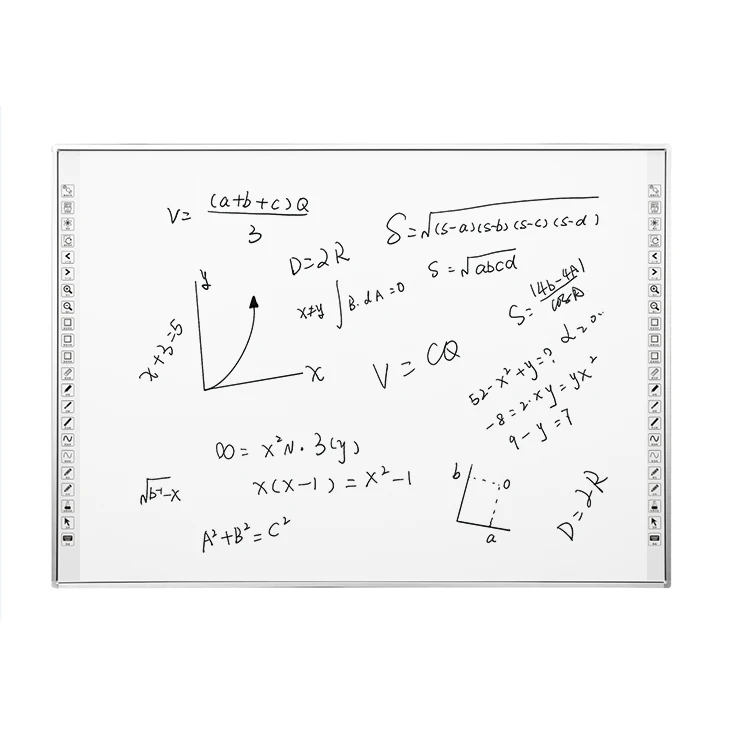 Educational Equipment 82 86 96 106 Inch Support Finger Touch Screen Smart Board Interactive Whiteboard with a Projector