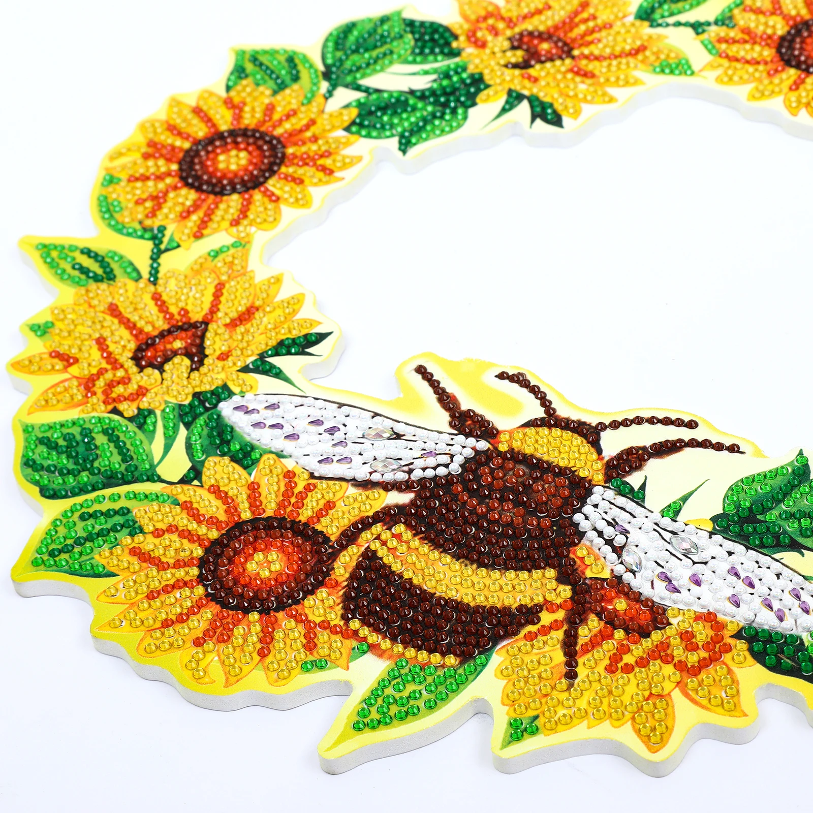 
 5D алмазная живопись пчела цветок Венок Сделай Сам Алмазная мозаика ручной работы подарок  