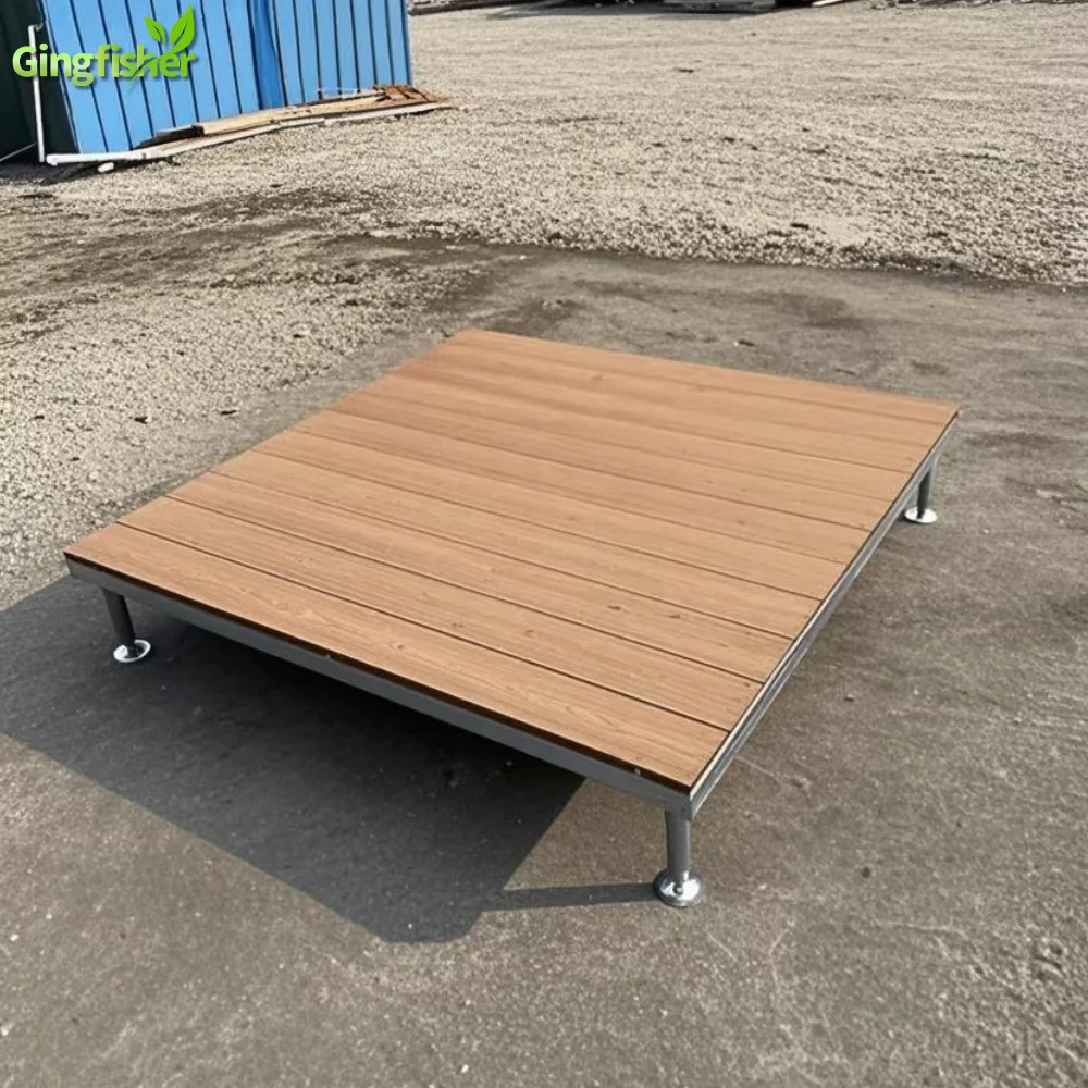 Modern Outdoor Terrace Prefabricated Deck High Quality Galvanized Steel Adjustable Height Waterproof WPC Prefab Deck for Garden