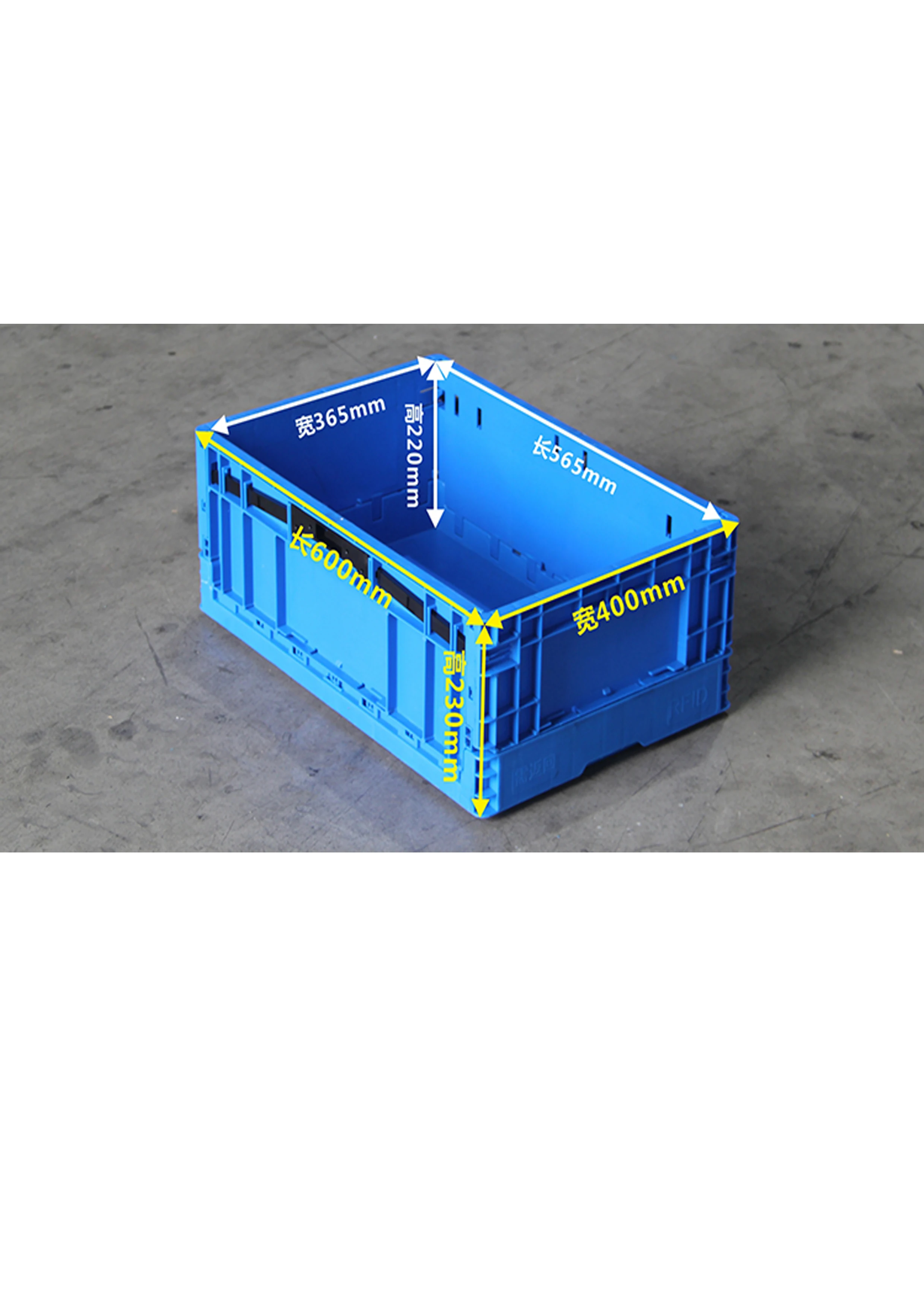 Large Stackable Plastic Storage Stackable Nestable Containers Box ...
