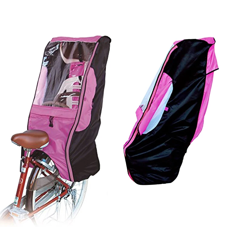 Child bike 2024 seat rain cover