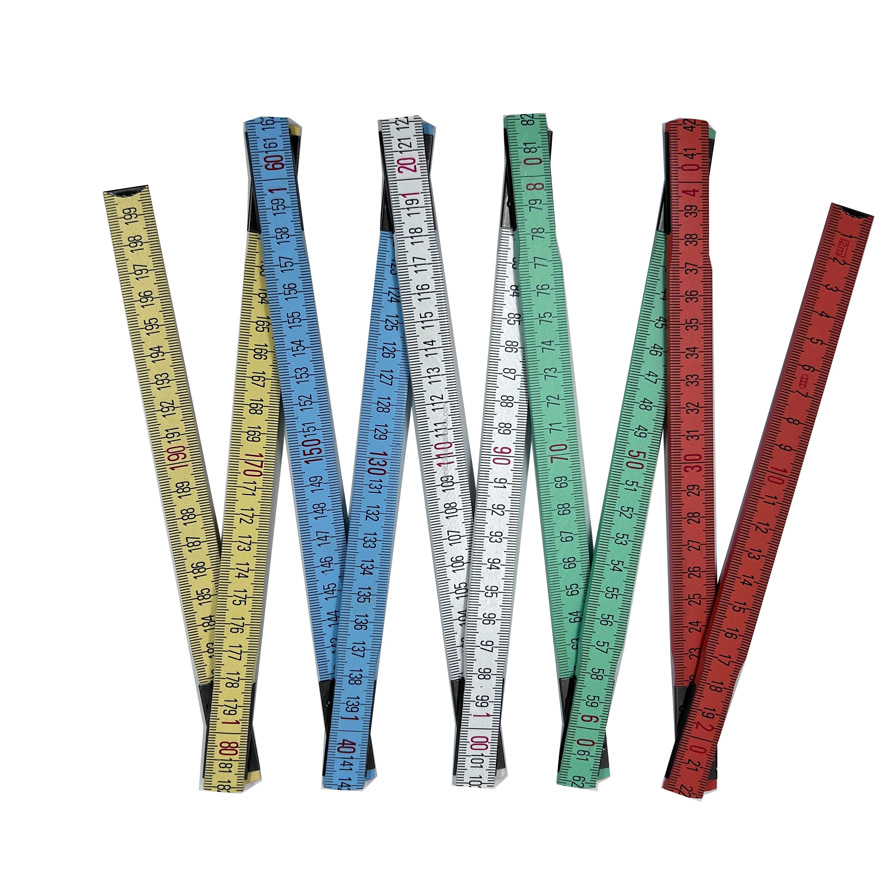 Высококачественная 1 м 5 складок/2 10 складок/3 15 складных пружинных шарниров красочная деревянная складная линейка с индивидуальным масштабом и печатью логотипа