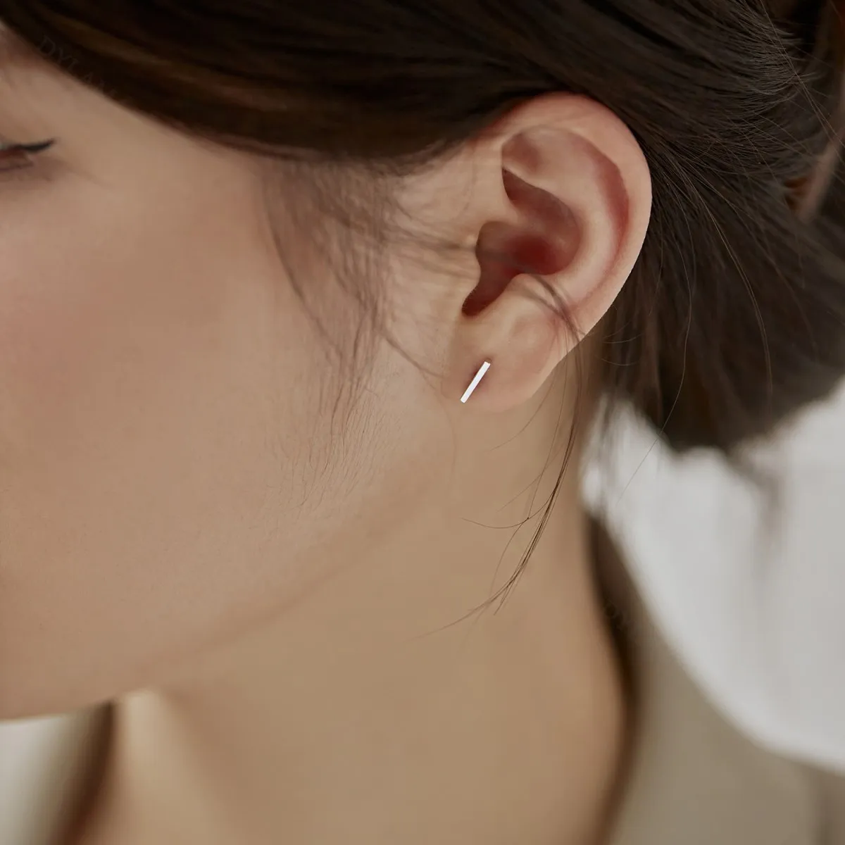 KAKODIY Fashion Accessories Vintage Korean Style Earrings Fashion Luxury Simple Gold Plated Yellow 925 Sterling Silver Stud Earrings for Women detail 5