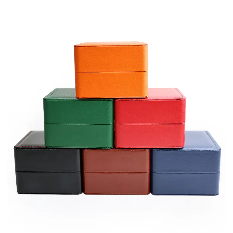 Luxury Custom Logo Black Orange Watch Boxes - Charming Packing