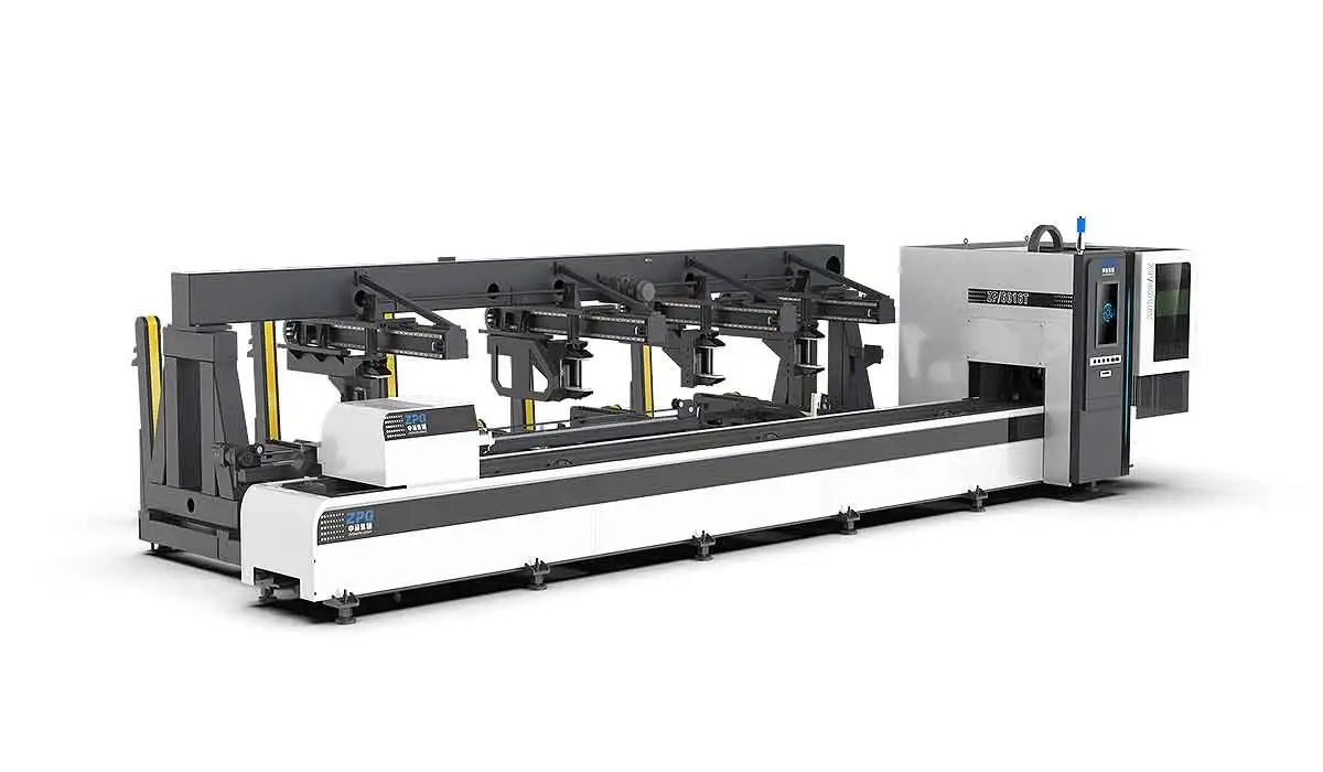 Three Chuck Laser Tube Cutting Machine Metal Pipe Beveling Lazer ...