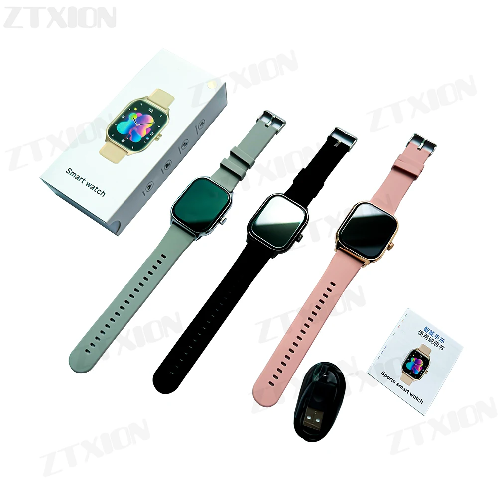 2024 New Rectangular Smartwatch Watch 4 Touch Screen Call APP Information Reminder Multiple Sports Modes Smart Watch
