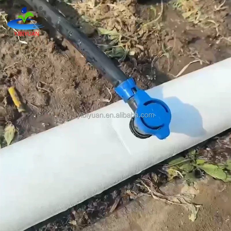 Durable Pre-drilled Cavity Canvas Layflat Pipe Anti-uv Pre-installation Outlet for Drip Irrigation 3 4 Inch Lay Flat Hose