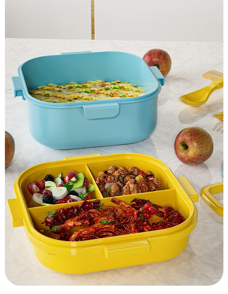 Doubledeck Kid Lunch Box 100 Food Grade Plastic Lunch Box Drop Proof Dishwasher Safe Bpafree