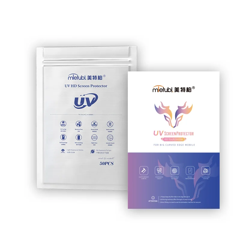 TPU Glass Screen Protector Touch Feeling UV Hydrogel Film TPU Film for All Mobile Phones
