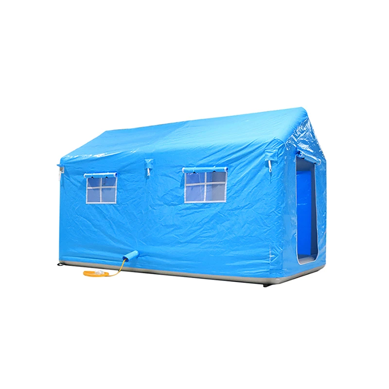 China Factory Supply Heavy Duty Collapsible Waterproof Long Life PVC Decontamination Inflatable Tents Medical Tent