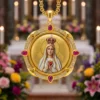 Collana con ciondolo Vergine di Fatima Nostra Signora di Fatima