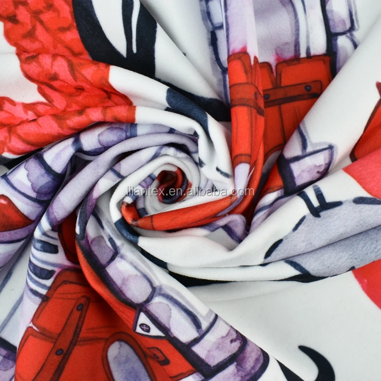 Lanking tex нет минимального заказа цифровая печать на заказ DBP полиэстер индивидуальный дизайн DTY Двойная матовая полимерная ткань