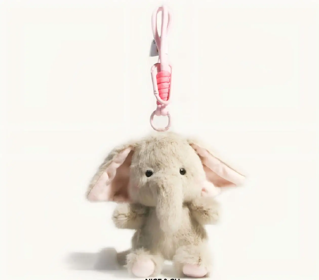 Pingente de pelúcia elefante bebé chaveiro para bolsas_voghion.com